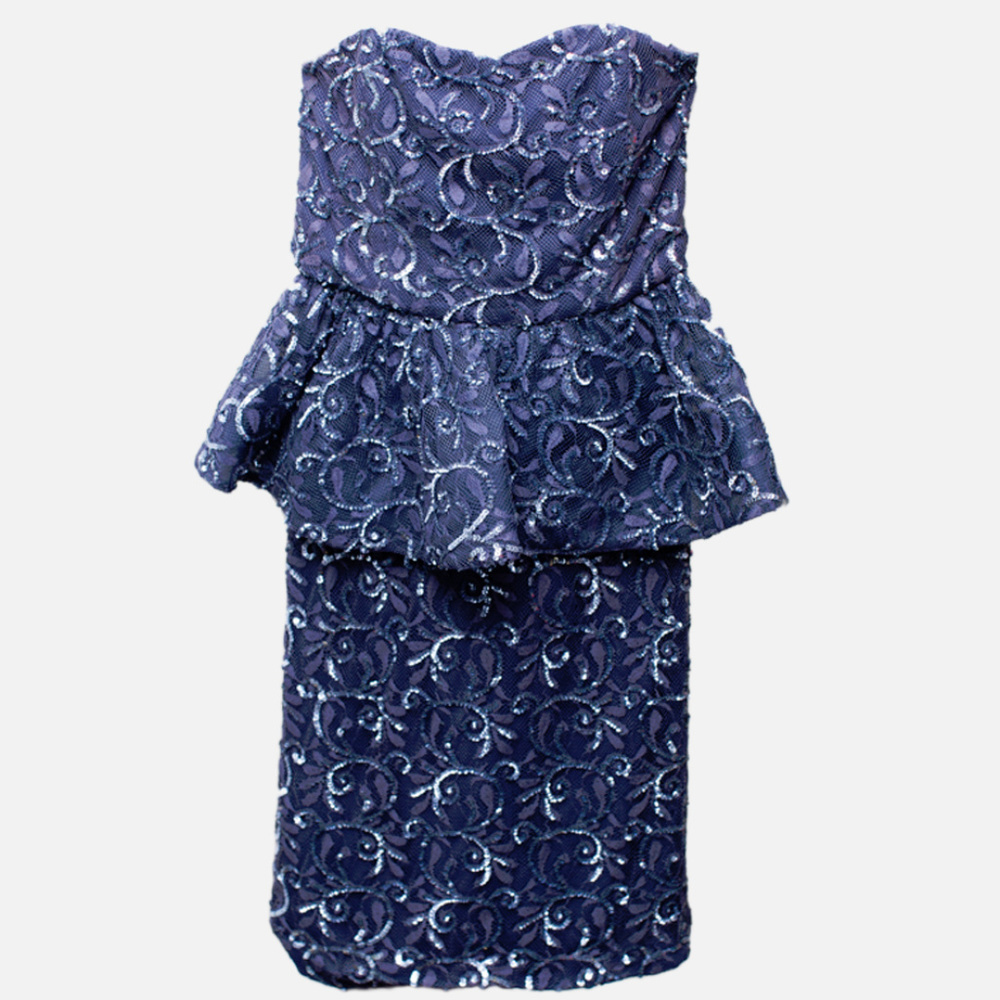 Alice + Olivia sequin peplum dress